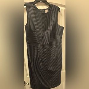 Vince Camuto Blue Pinstripe Dress Size 16